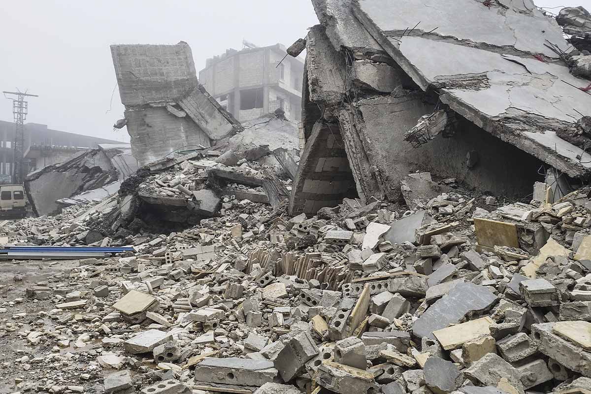 землестрясение в Сирии