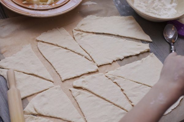Children's Culinary master-class - the process of cooking baking, working with a dough
