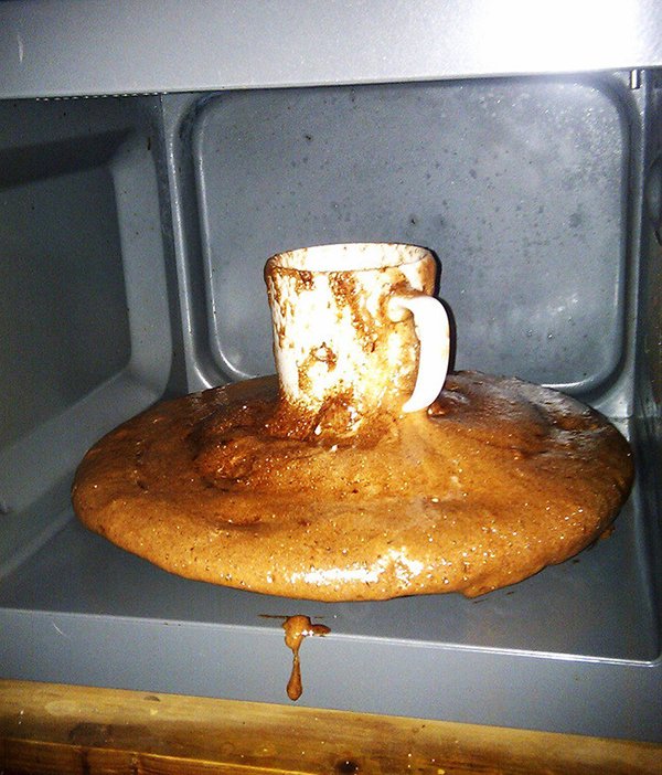 кружка в микроволновке