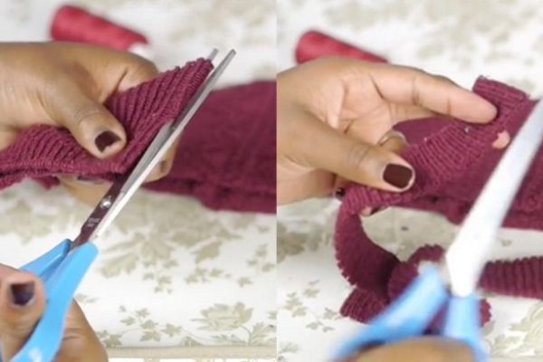 Она взяла носок и за пару минут превратила его в прекрасную вещь!