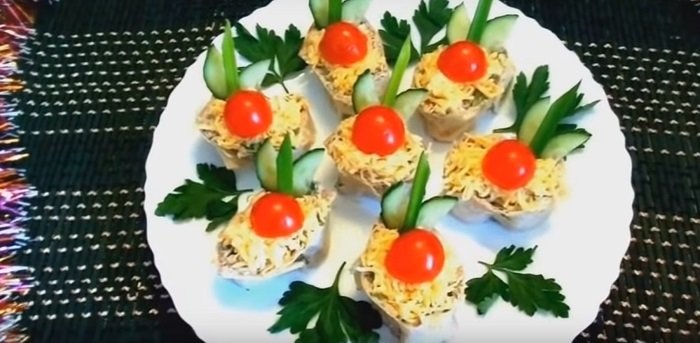 закуски на новый год из баклажанов