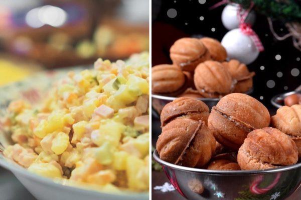 Меню стандартного советского стола на день рождения