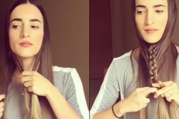 То, как она заплетает волосы, вызывает улыбки! Но погоди, и ты поймешь…