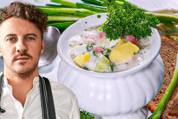 Добротная украинская окрошка по рецепту Евгения Клопотенко, сытная и охлаждающая