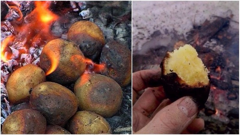 печеный картофель