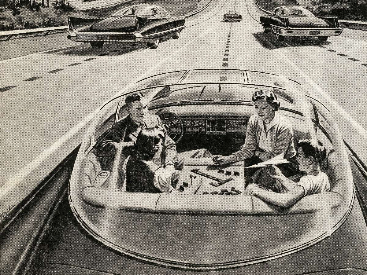 Ретрофутуризм 1960 машины