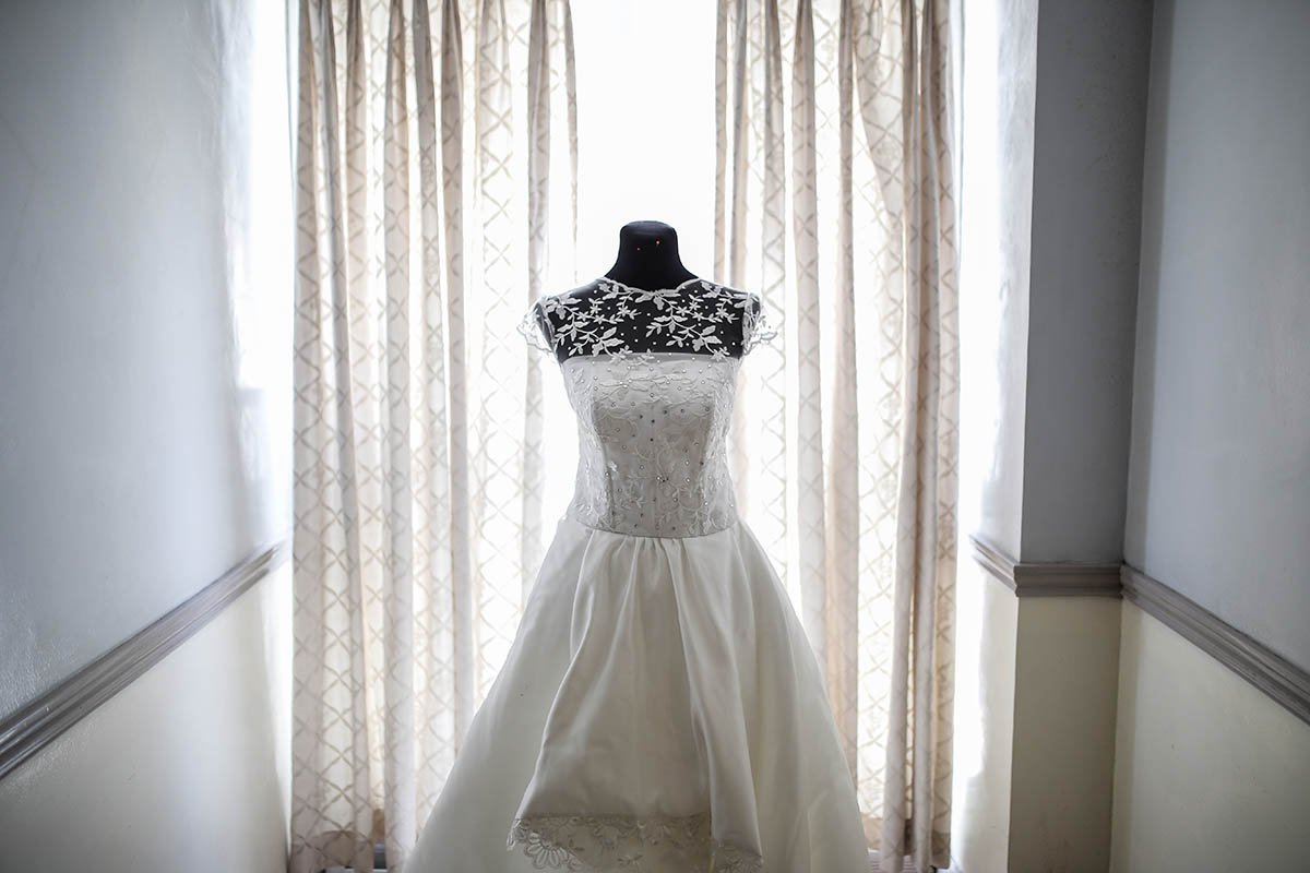 простое свадебное платье