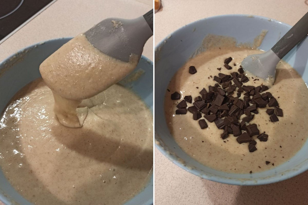 тесто с шоколадом