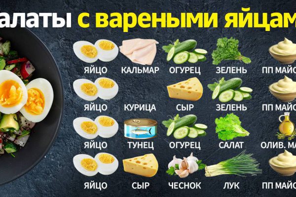 Подборка летних яичных салатов