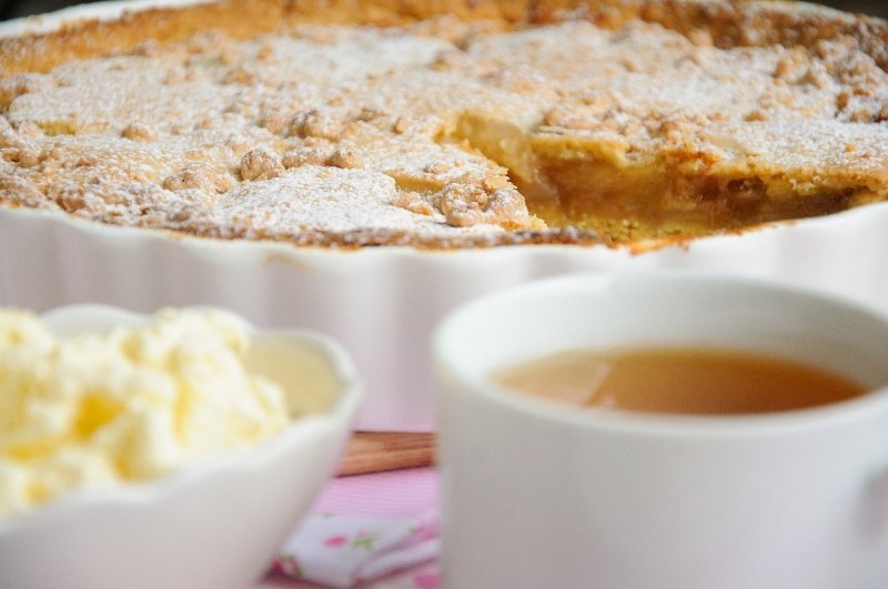 простой яблочный пирог в духовке