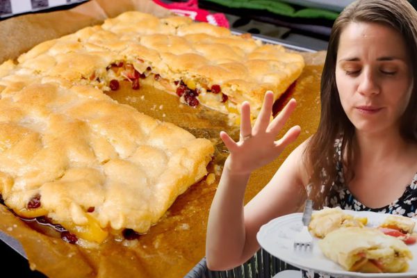 Яблочный пирог на весь противень от умелой Ольги Матвей