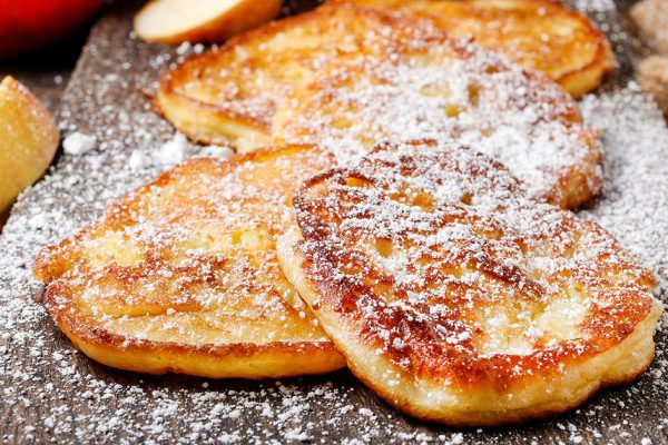 Рецепт оладий быстрого приготовления с начинкой