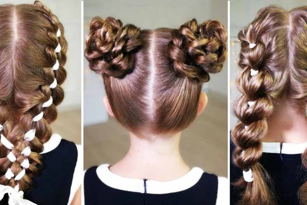 Подборка причесок для дочери-школьницы