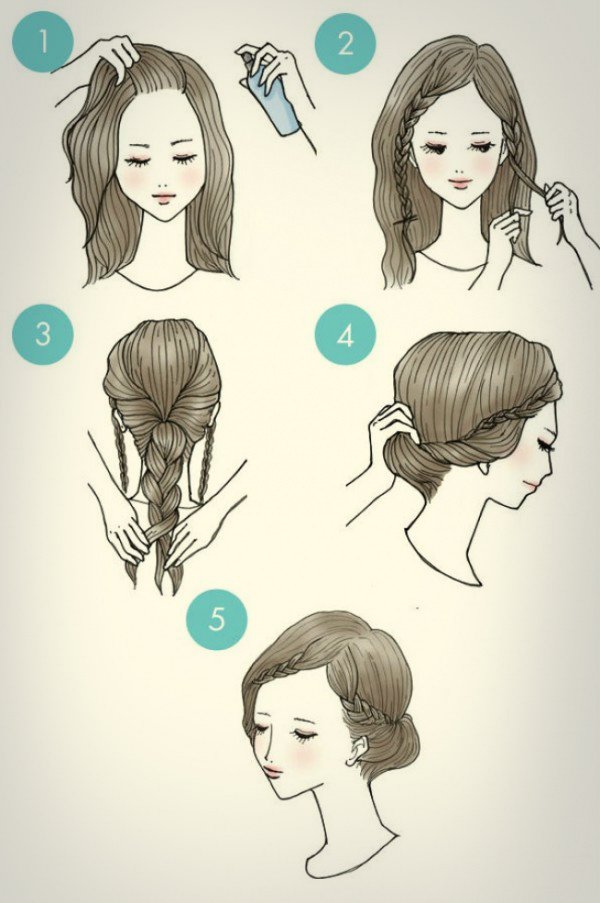 простые прически своими руками