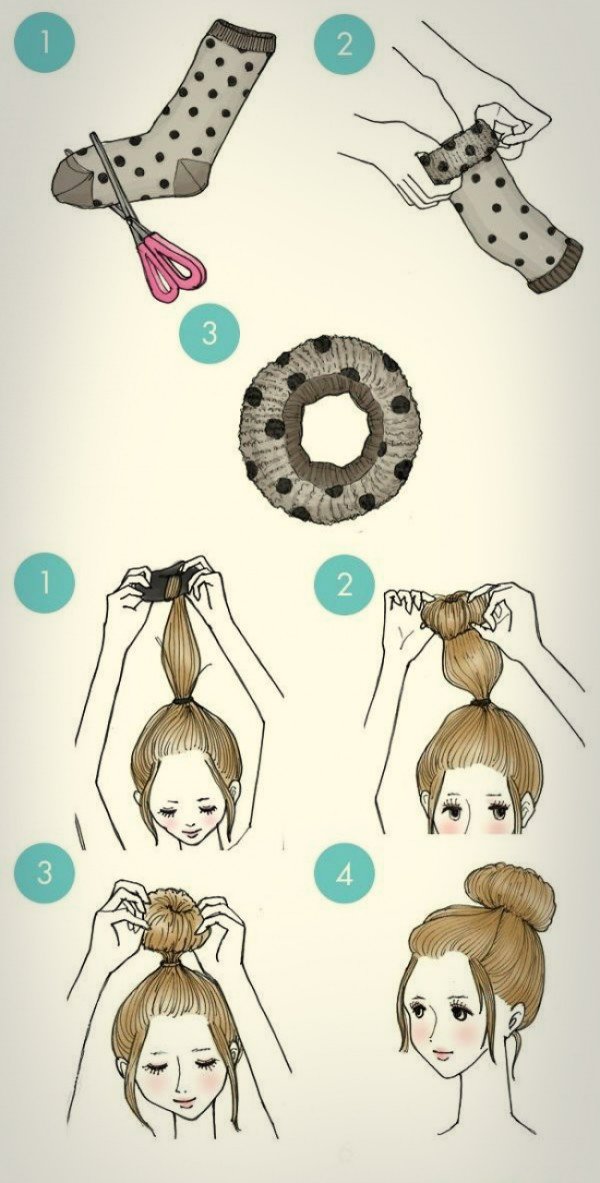 простые прически своими руками