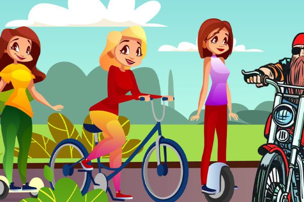 Лишь 1 дама из ста способна догадаться, кому байкер на картинке сделал предложение