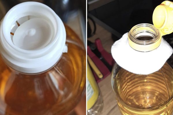 Что делать, если бутылка из-под масла всегда засаленная и неприглядная