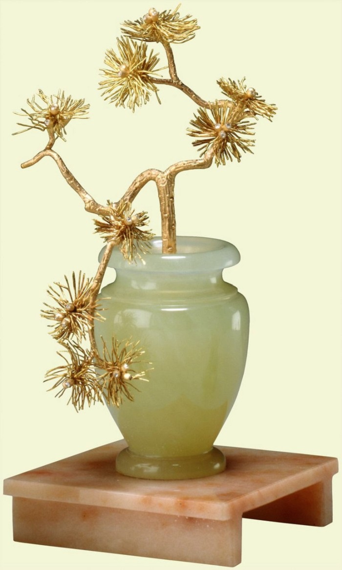 каменные цветы фаберже