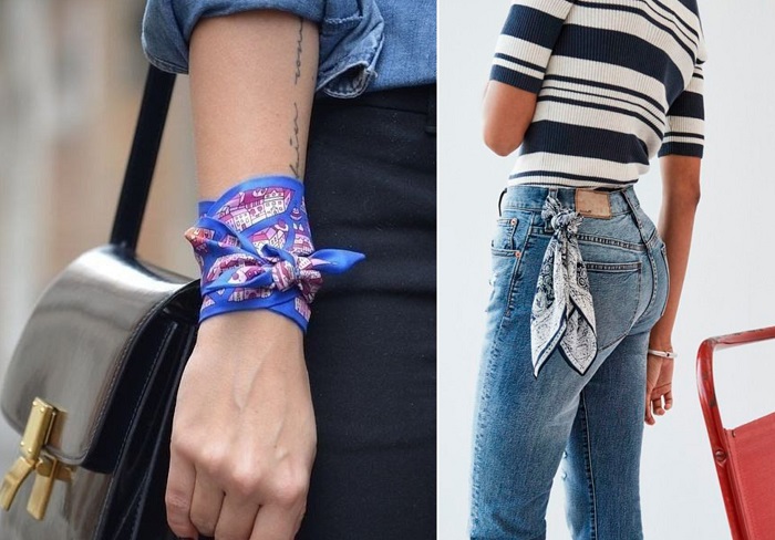 как завязать платок красиво