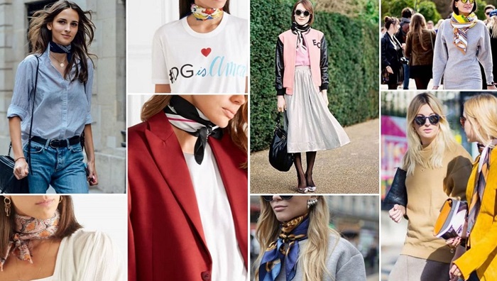 как завязать платок или шарф