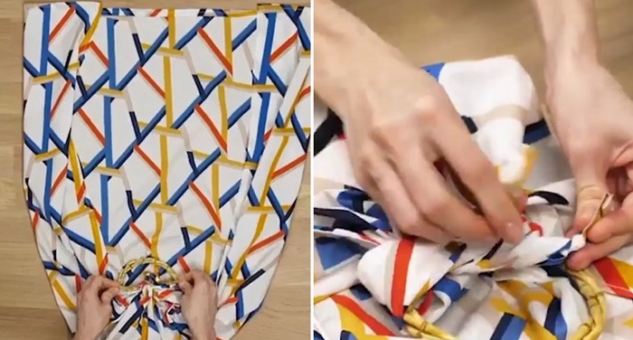 как завязать платок и шарф