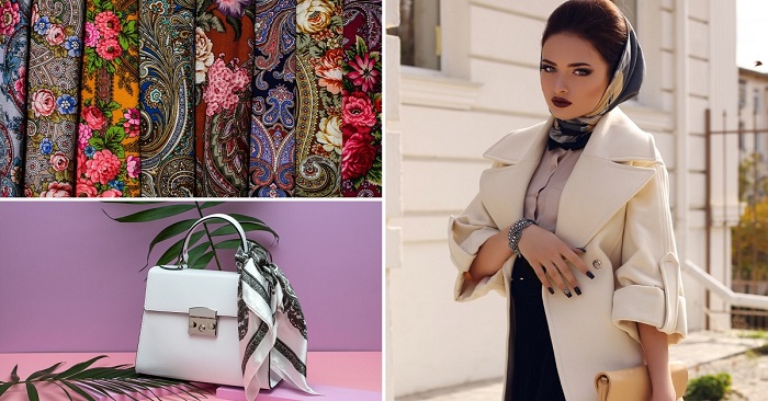 как завязать платок на голову