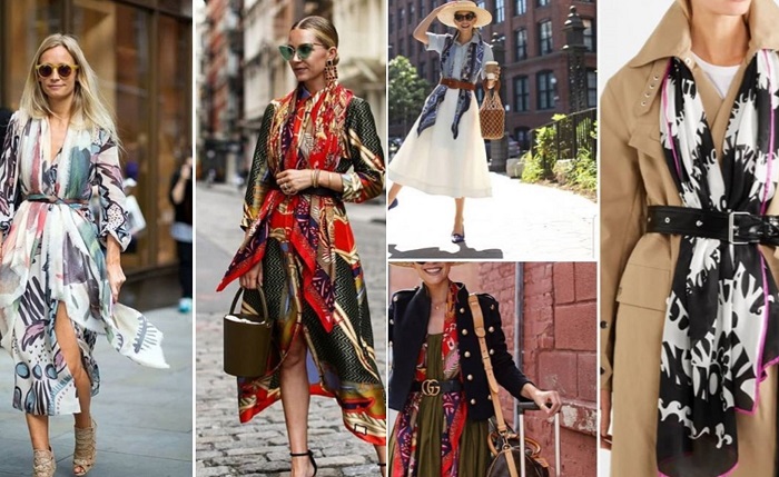 как завязать платок на голове