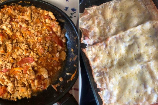 Съели по две порции лазаньи и остановились только потому, что уже глубокая ночь