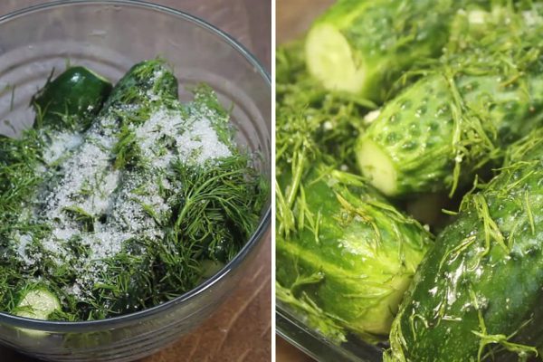 Как приготовить малосольные огурцы за один час