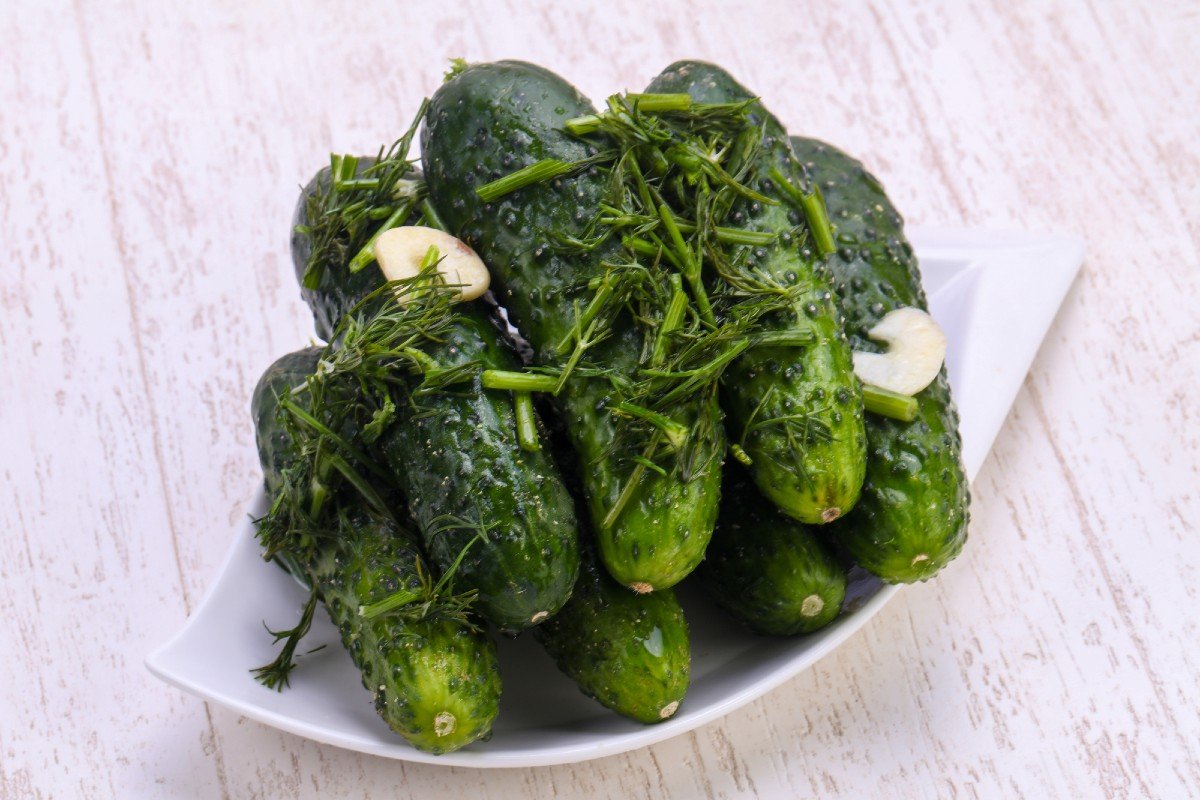 малосольные огурцы с горчицей