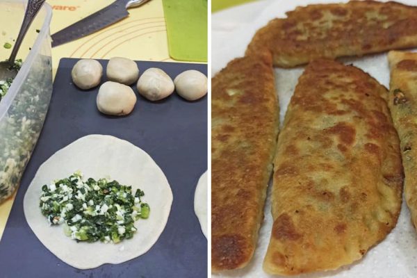 Накануне Шаббата приготовил пирожки с зеленым луком, чтобы угостить каждого, кто забежит в гости