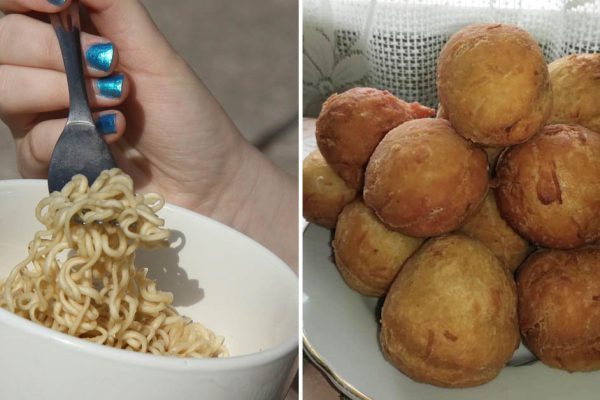 Гора постных пончиков из быстрорастворимой лапши по рецепту бережливой матушки