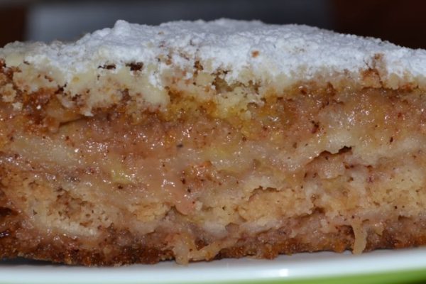 Рецепт насыпного яблочного пирога