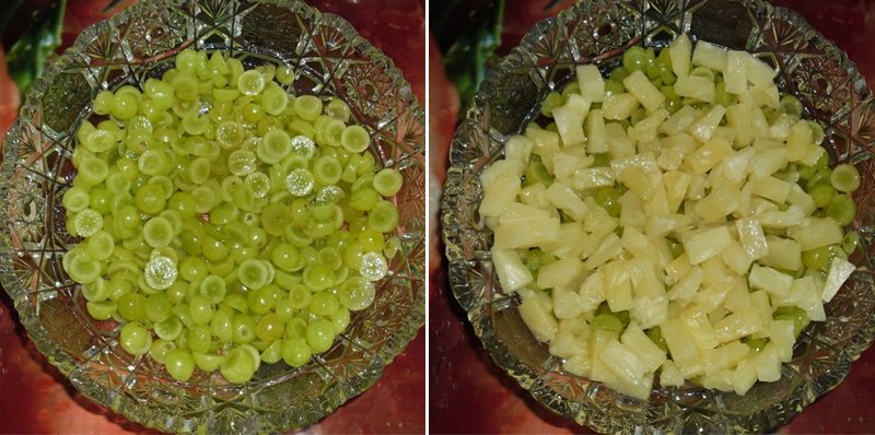 рецепт салата с ананасами и сыром