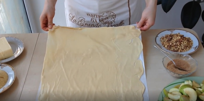 штрудель с яблоками