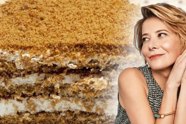 Сметанный медовик по рецепту Юлии Высоцкой из того, что есть в холодильнике