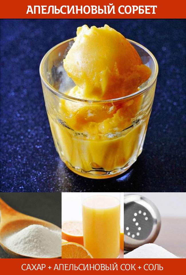 апельсиновый сорбет