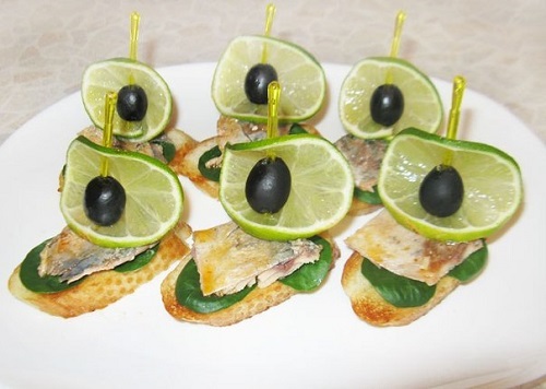 канапе фото