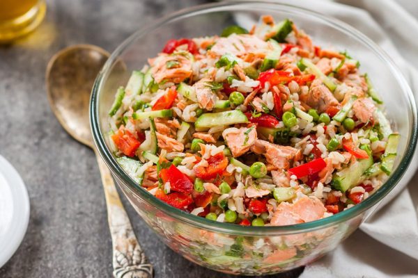 Подборка рисовых салатов