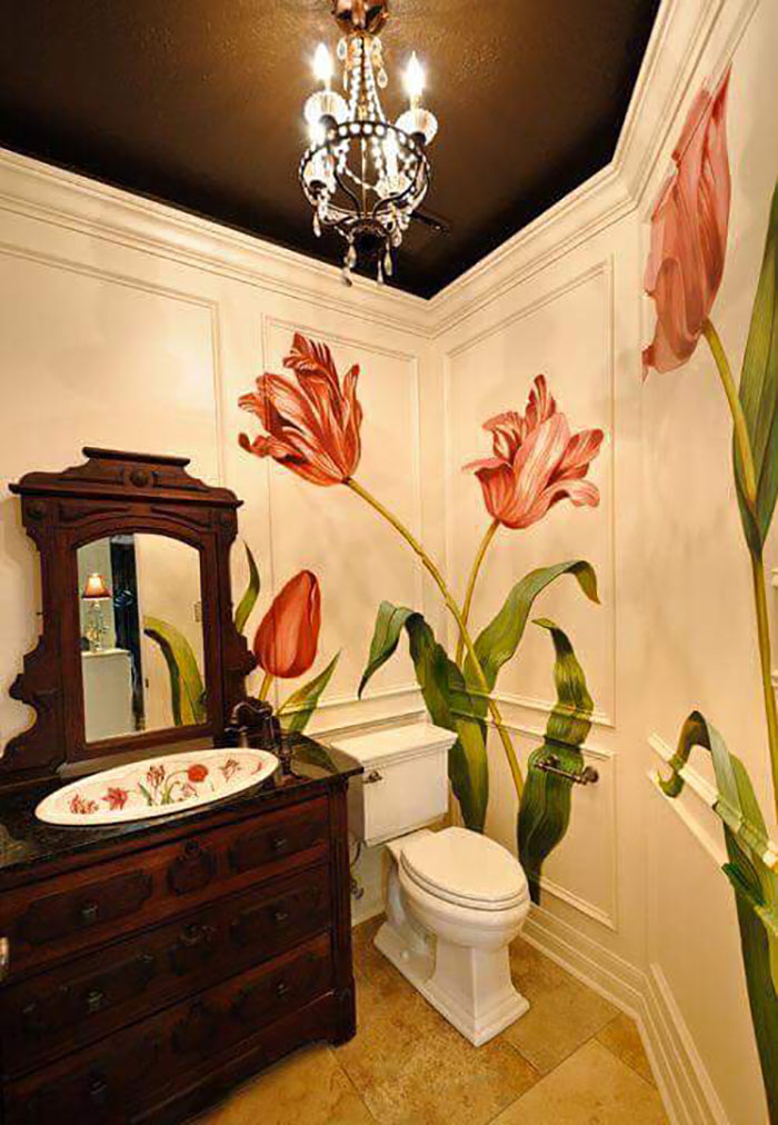 креативный дизайн ванной комнаты