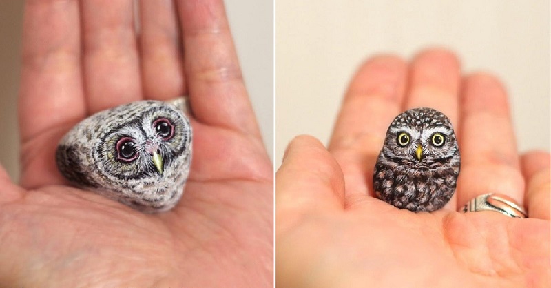 рисунки на камнях