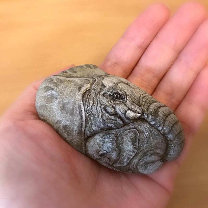 роспись на камнях