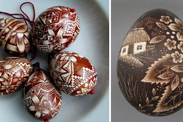 Обворожительная техника росписи пасхальных яиц
