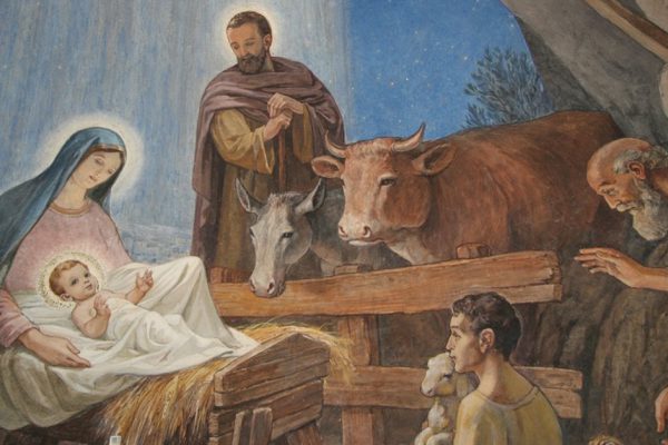 Nativity scene, Bethlehem Shepherds Field Church