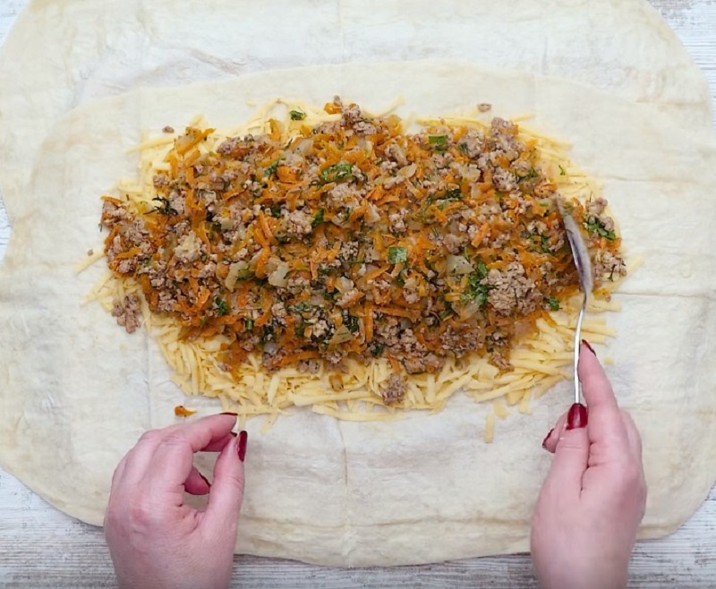 рулет из армянского лаваша в духовке