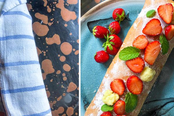 Клубничный бисквитный рулет, что получается даже у нерасторопных хозяек