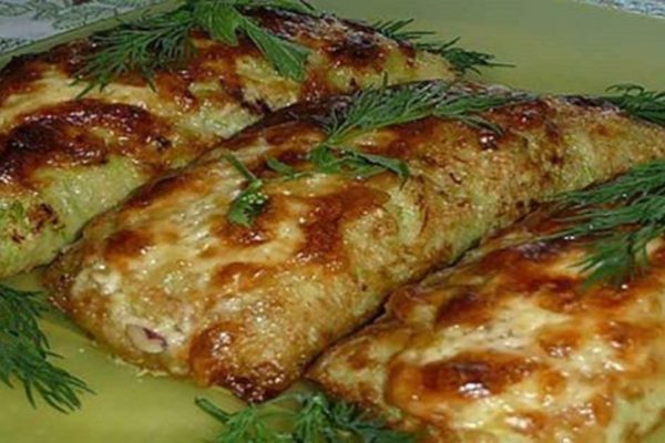 Рулетики из кабачков