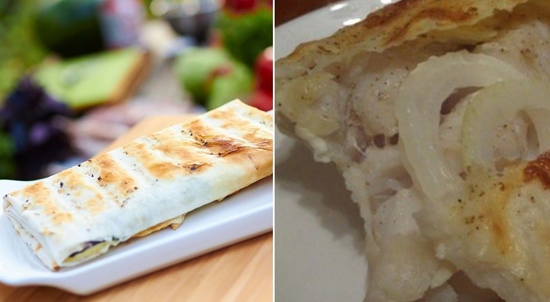 аппетитная рыба в лаваше