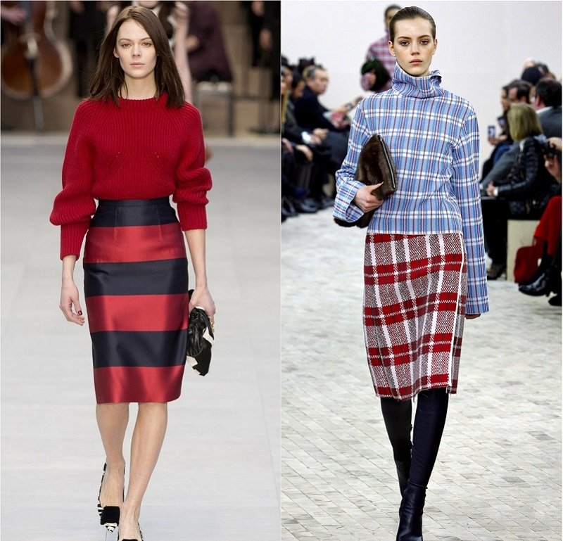 с чем носить юбку миди