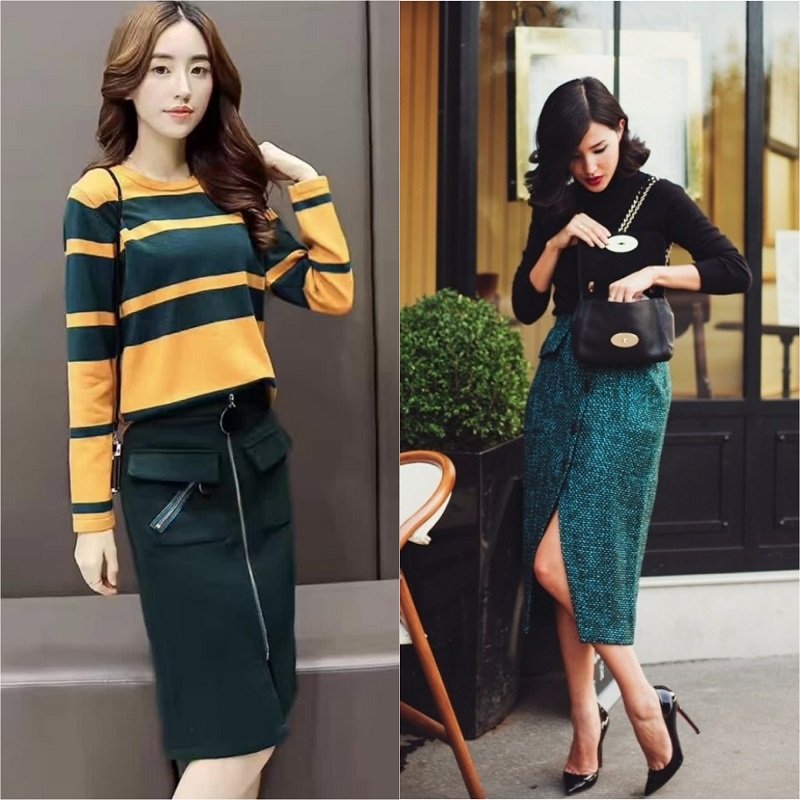 с чем носить юбку миди